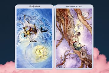 Capricorn love today - Knight of Cups reversed | Hanged Man reversed
