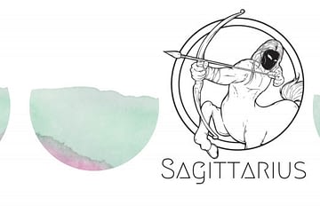 Sagittarius love tarot banner