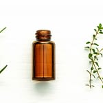 crystal healing elixirs - plants and EO bottle