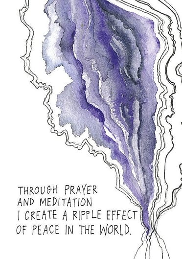 Through prayer and meditation...