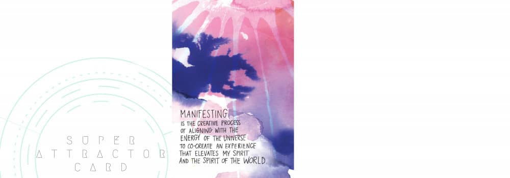 Manifesting is the creative process | Affirmation card 