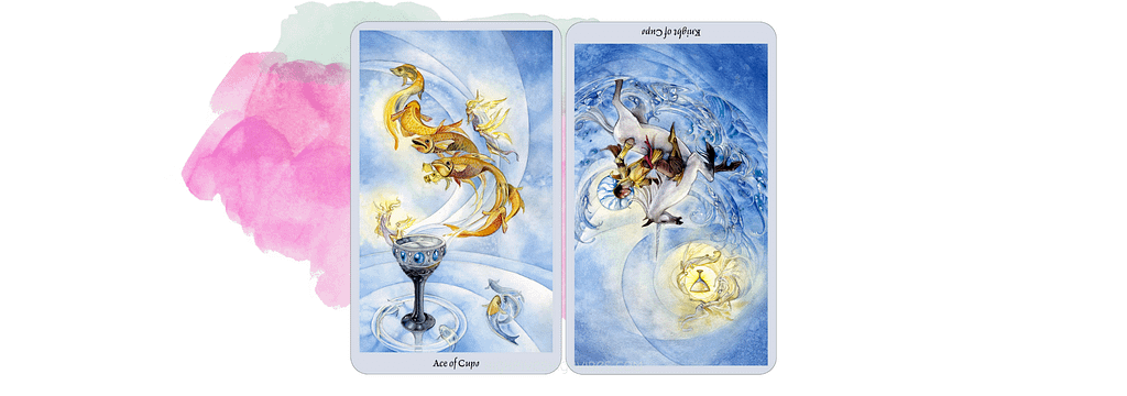 Ace of Cups | Knight of Cups reversed