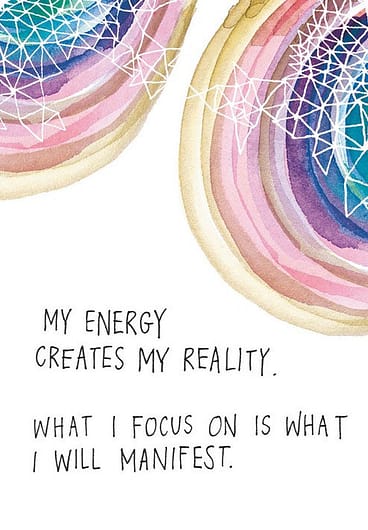Daily Tarot Guidance - My energy creates my reality. What I focus on is what I will manifest.