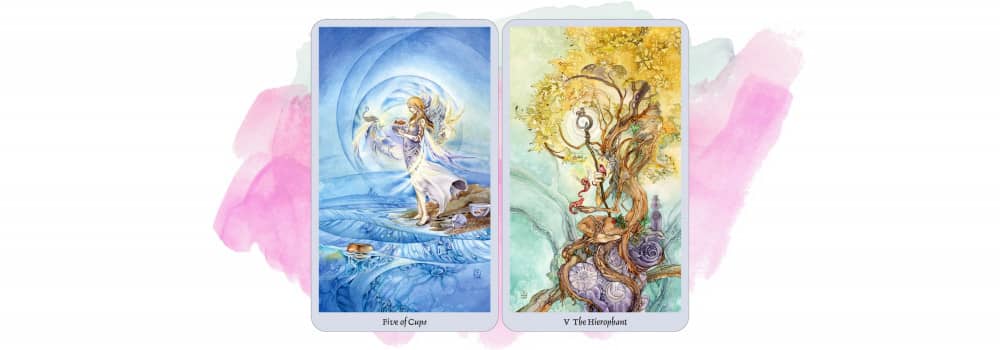 5 of Cups | The Hierophant - Virgo love today 932020