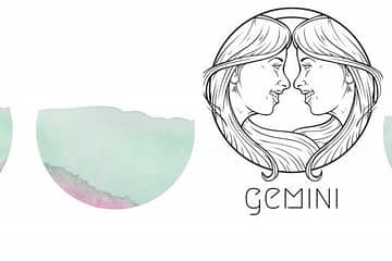 Gemini love tarot banner