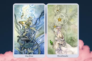 Pisces love today - King of Cups | 3 of Pentacles