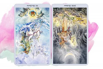 The Chariot reversed | The Moon reversed