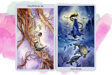 The Hanged Man reversed | Queen of Cups
