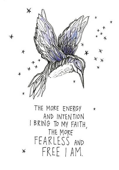 The more energy and intention...
