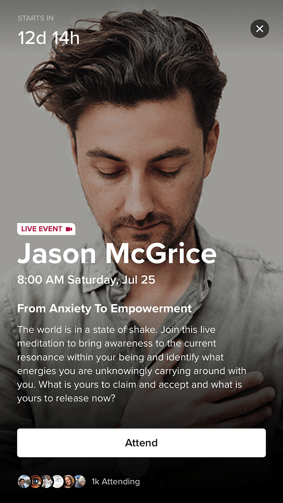 Jason McGrice - Insight Timer live event